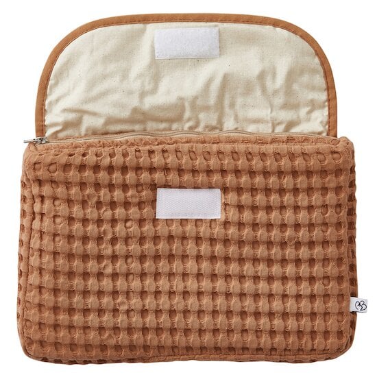 Trousse Coton Gaufre Cassonade  de BB&Co Trousse Coton Gaufre Cassonade  de BB&Co
