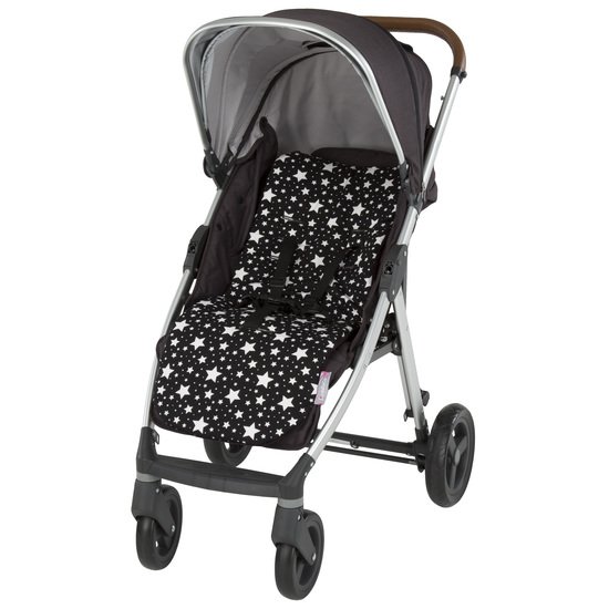 Assise poussette Black & White Stars  de Babytolove