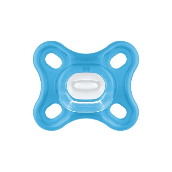 Lot de 2 Sucettes Comfort en silicone Bleu  de Mam Lot de 2 Sucettes Comfort en silicone Bleu  de Mam