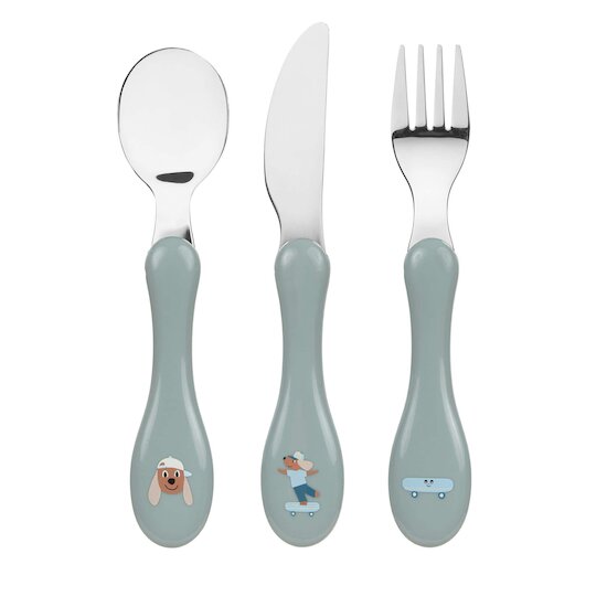 Tiny Team Couverts Inox Chien  de Lässig