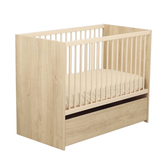 Paloma Lit bébé Bois chêne sépia 60 x 120 cm de Sauthon Baby's Sweet Home Paloma Lit bébé Bois chêne sépia 60 x 120 cm de Sauthon Baby's Sweet Home