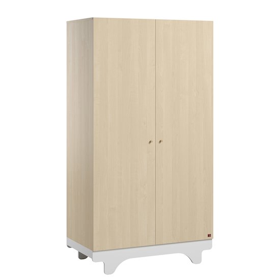 Playwood Armoire 2 portes Bois/Blanc  de Vox