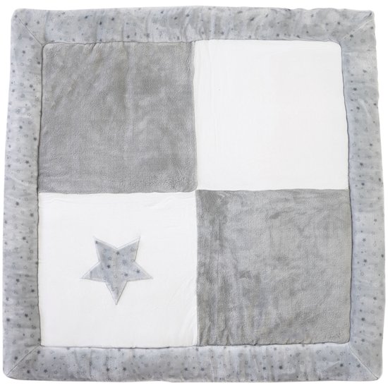 Tapis De Parc Antiderapant Indoor 100x100 Etoiles Grises De Domiva Domiva Aubert