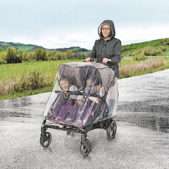 Habillage pluie pour poussette double   de Reer