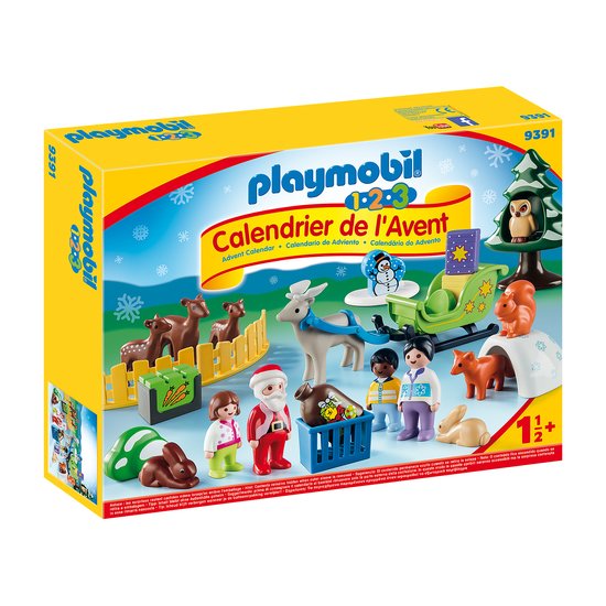 Calendrier de l'avent 1.2.3 Père Noël Multicolore  de Playmobil