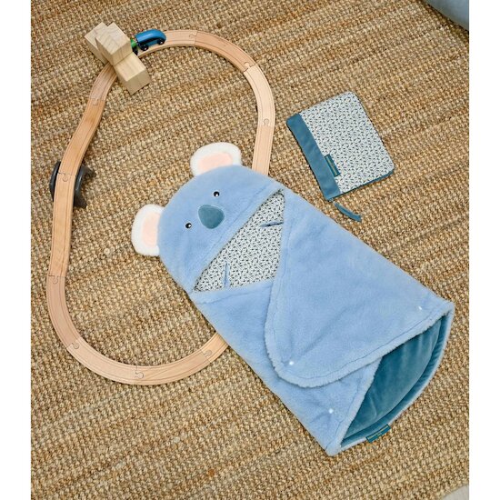 Yoca Le Koala Protège carnet de santé Bleu  de Doudou et Compagnie Yoca Le Koala Protège carnet de santé Bleu  de Doudou et Compagnie