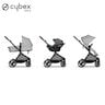 Poussette Trio EOS : Poussette 2-en-1 EOS + Aton B2 i-Size + Adaptateurs