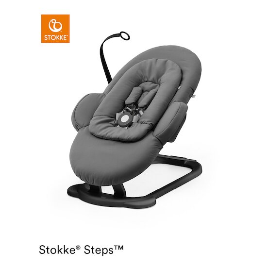 Transat Steps™ Chevrons gris / Châssis noir  de Stokke®