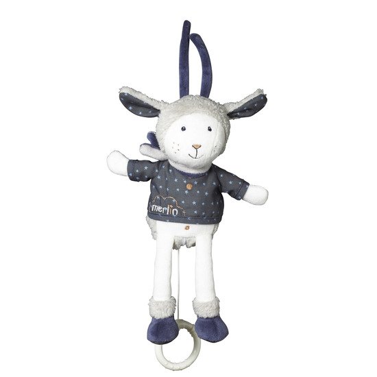 Merlin mini musical Bleu  de Sauthon Baby's Sweet Home