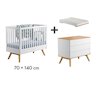 Chambre Nature Trio : Lit évolutif 70 x 140 cm +  Commode + Plan à langer