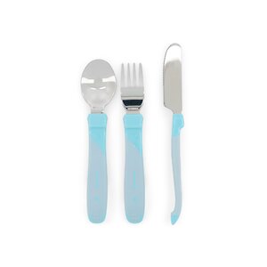 Lot de 3 couverts d’apprentissage acier inoxydable