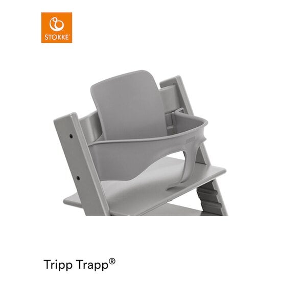 Baby Set™ Tripp Trapp® + Patin Gris Tempête  de Stokke®