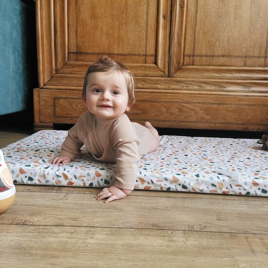 Matelas bébé de voyage Terrazzo 60 x 120 cm de Candide