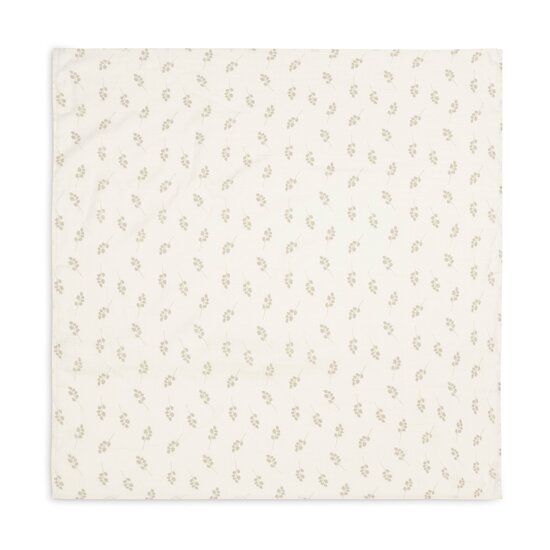 Lange Gaze de Coton Twig Vert Olive 115 x 115 cm de Jollein