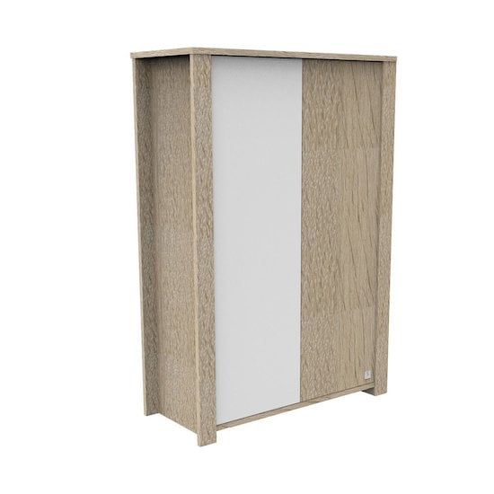 Antonin Armoire 2 portes Bois / Blanc  de Sauthon Baby's Sweet Home