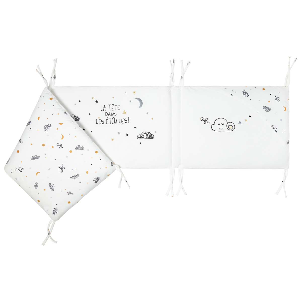 Etoiles Filantes Tour De Lit Adapatable Blanc De Little Band Tours De Lit Aubert Etoiles Filantes Tour De Lit Adapatable Blanc De Little Band Tours De Lit Aubert