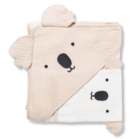 Cape de bain Beige Koala 100 x 100 cm de Maïka