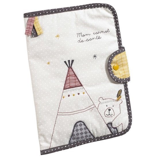 Timouki protège-carnet de santé Beige  de Sauthon Baby's Sweet Home