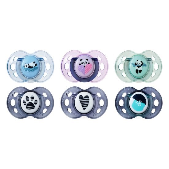 Tommee Tippee 2 Sucettes Anytime Fille 6-18