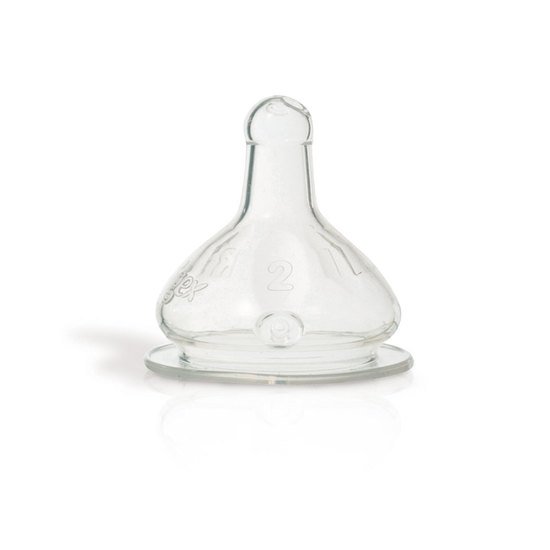 Lot de 2 tétines en silicone So Chic Transparent T1 de Tigex Collexion