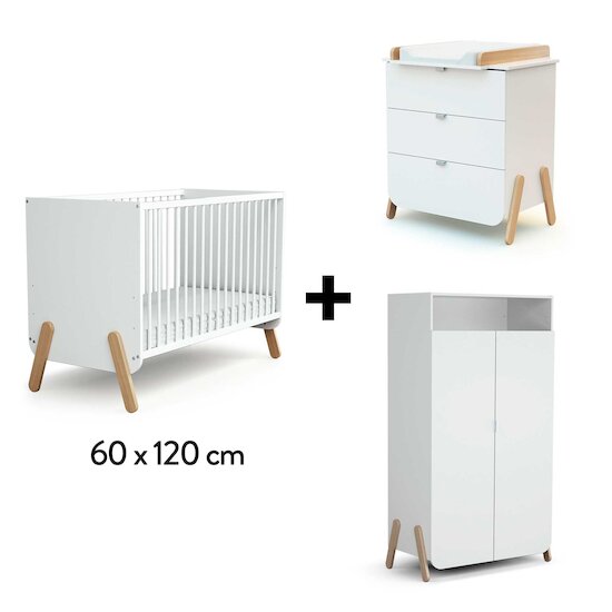 Chambre Pirate : Lit 60 x 120 cm + Commode + Armoire   de AT4