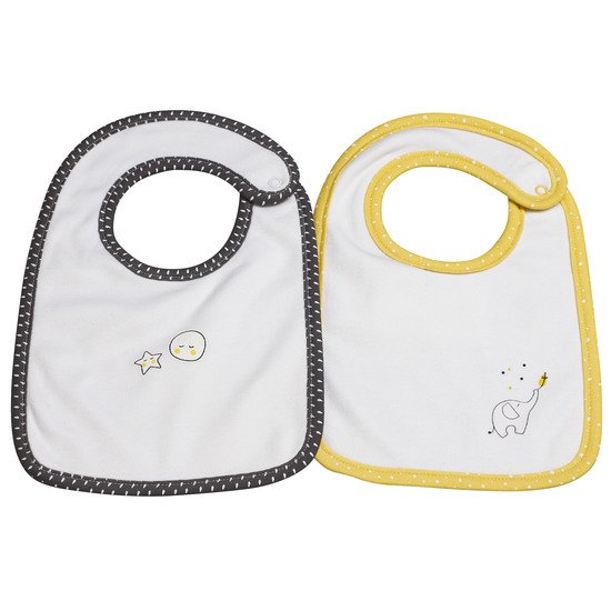 Babyfan lot de 2 bavoirs