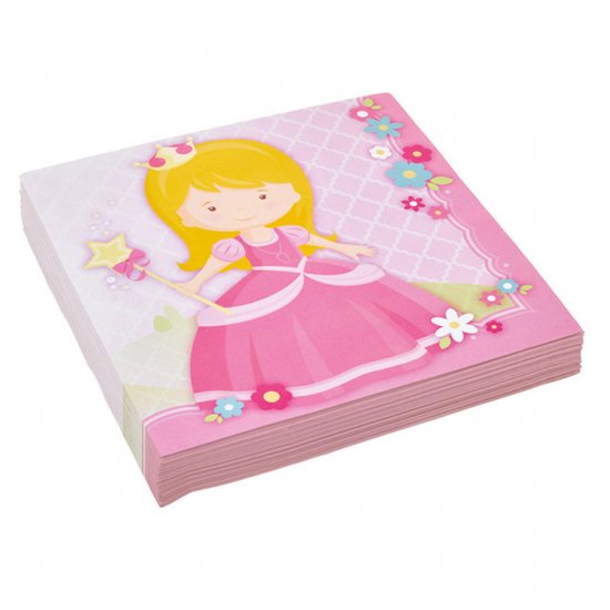 20 serviettes  My Princess  de Amscan