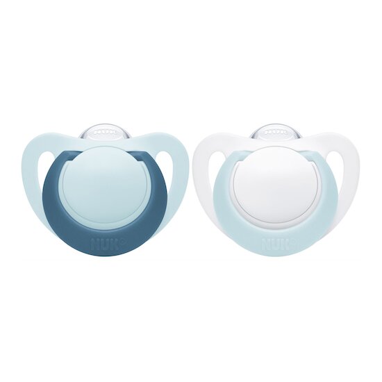 Lot de 2 sucettes Genius Bleu T2 de Nuk