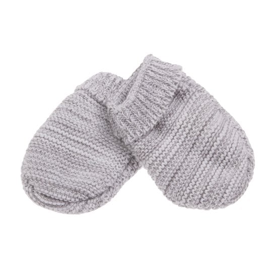 Moufles bio collection Tricot Gris Naissance de P'tit bisou