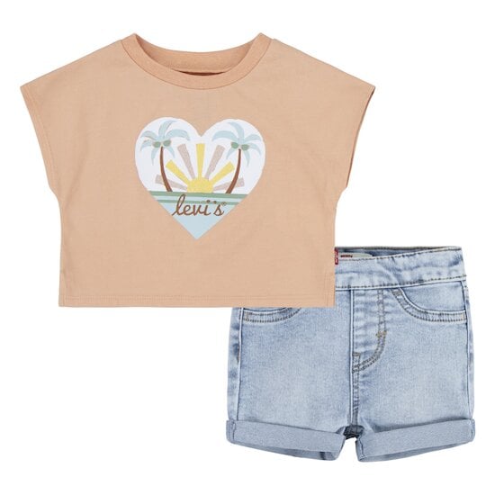 Ensemble Tee-shirt + Short Pêche  de Levi's Kids