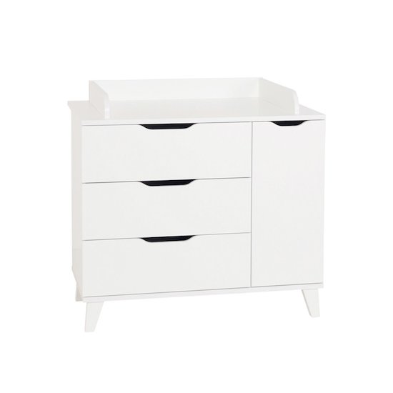 Micha commode + plan à langer Blanc  de Paidi