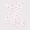 Robe bébé en coton manches courtes et bloomer imprimés cœurs