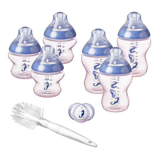 Coffret naissance 6 biberons + accessoires Hippocampe  de Tommee Tippee