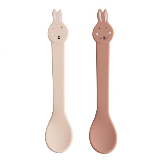 Lot 2 Cuillères silicone Mrs. Rabbit  de Trixie