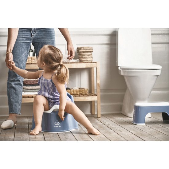 Réducteur de WC Kiddyloo gris charme de Thermobaby, Réducteurs : Aubert