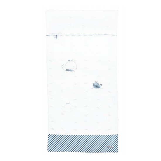 Blue Baleine édredon   60 x 120 cm de Sauthon Baby's Sweet Home