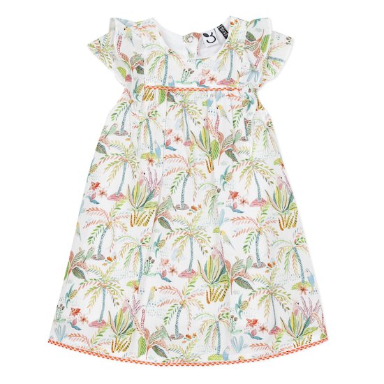 Robe à imprimé végétal