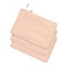 Lot de 3 gants de toilette en mousseline