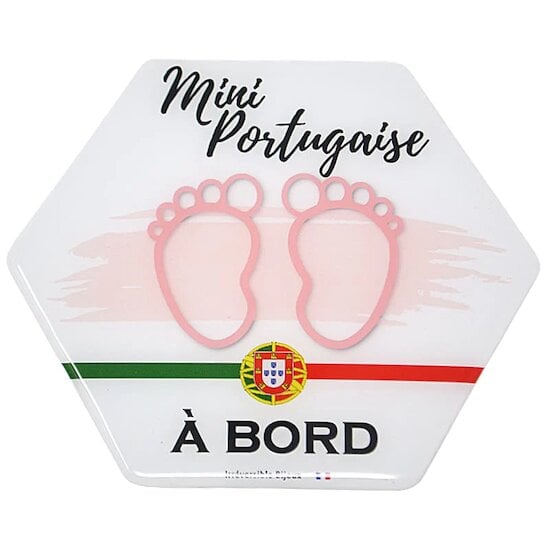 Signalétique Bébé à bord Mini Portugaise  de Irréversible