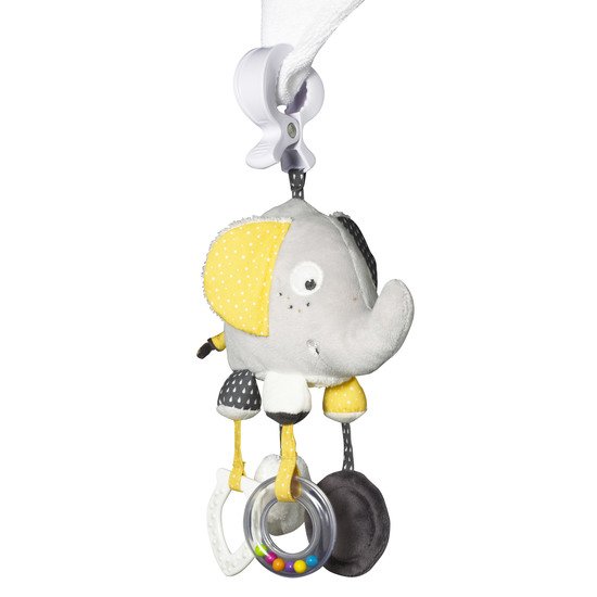 Babyfan jouet activités avec pince Gris  de Sauthon Baby Déco