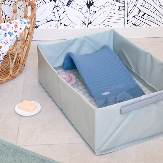 Baignoire pour bébé pliable et compacte gris velvet grey Beaba