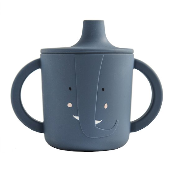 Biberon tasse d'apprentissage bleu bébé Pommette - Pommette