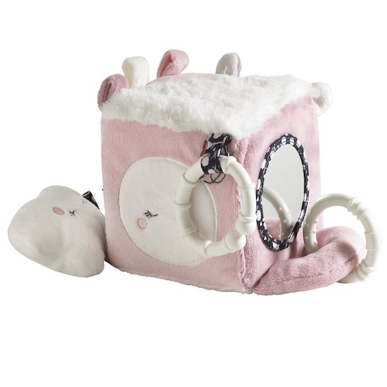 Miss Fleur de Lune cube d'activités Rose  de Sauthon Baby Déco