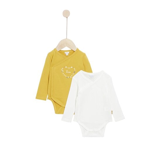 Body col polo en coton Marshmallow de Petit Bateau, Bodies Fille