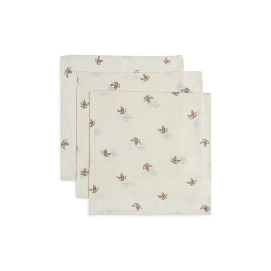 Lot de 3 Serviettes en Gaze de coton Rosehip 31 x 31 cm de Jollein