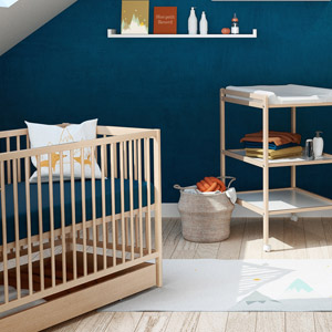 Essentiel Lit Fixe A Barreaux Hetre Brut De At4 Lits 60x1 Evolutifs Aubert