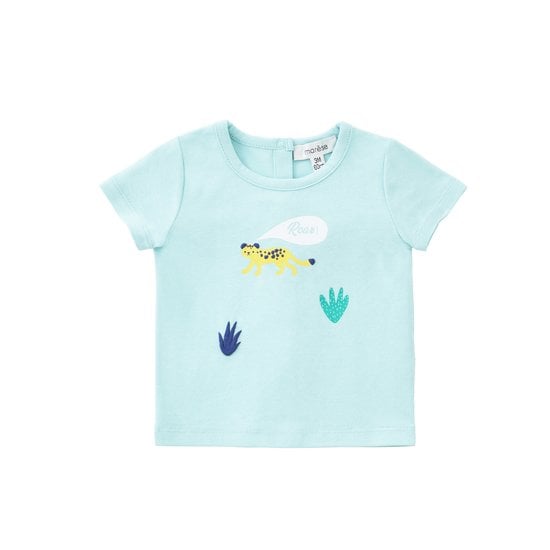 T-shirt Petit Léopard Bleu Light  de Marèse