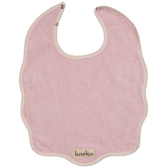 Bavoir Rose Clair  de Koeka