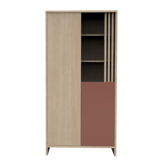 Tokyo Armoire Chêne Suave Terracotta  de Sauthon Baby's Sweet Home