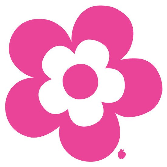 Stickers fleur double daisy Fuschia XS de Apple Pie Design
